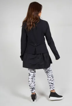 Bread and Butter Leggings^Ankle Cropped Leggings in White with Black Print
