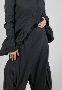 Rundholz Mainline Trousers^Ankle Cropped Pull On Trousers in Asteroid