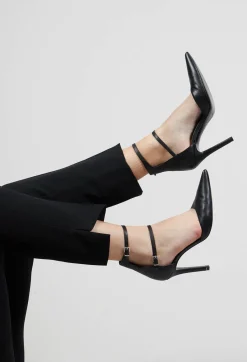 Nostra Santissima Heels^Ankle Strap Heels in Black