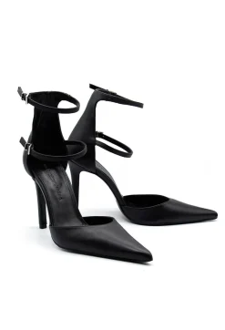 Nostra Santissima Heels^Ankle Strap Heels in Black