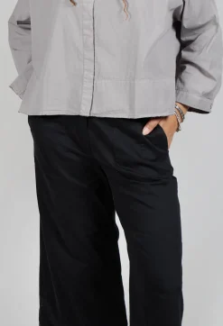 Aequamente Trousers^Ankle Wide Leg Trousers in Black