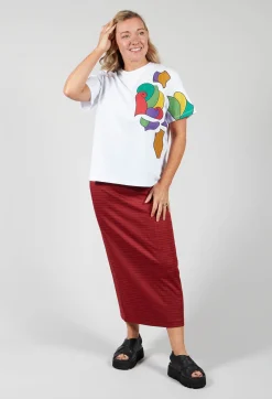 Niù T-shirts^Applique T Shirt in White