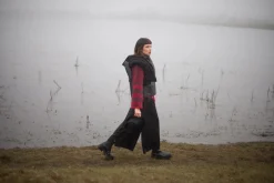 Xenia Design Scarves^Arko Two in One Scarf in Black