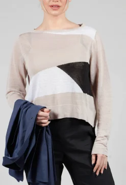 Sarah Pacini Jumpers^Art Deco Jumper in Mastic