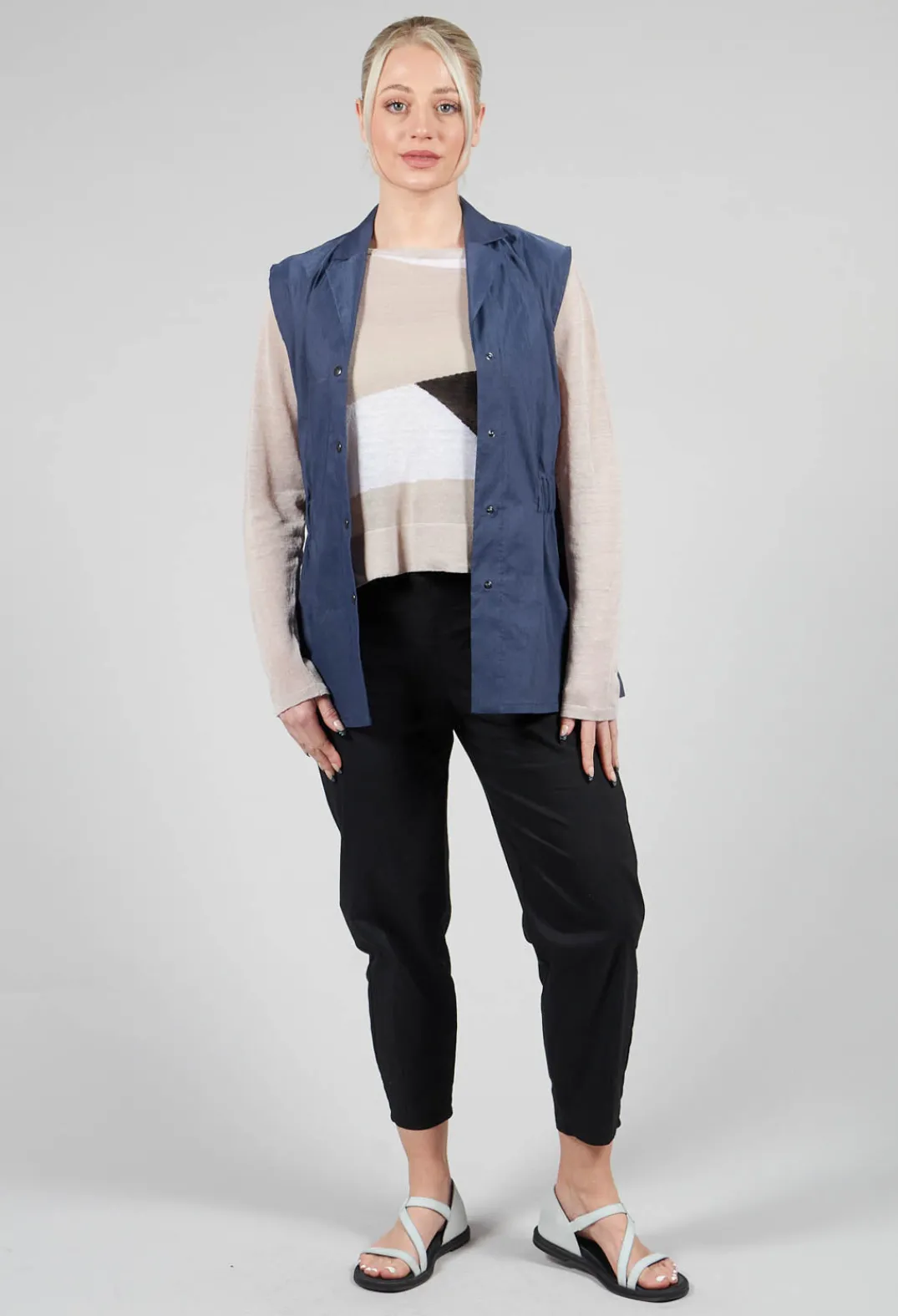 Sarah Pacini Jumpers^Art Deco Jumper in Mastic