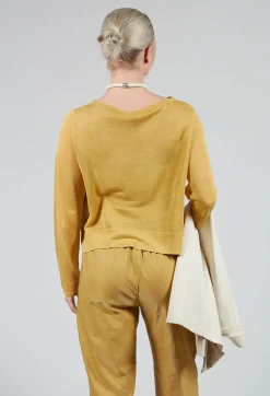Sarah Pacini Jumpers^Art Deco Jumper in Yellow