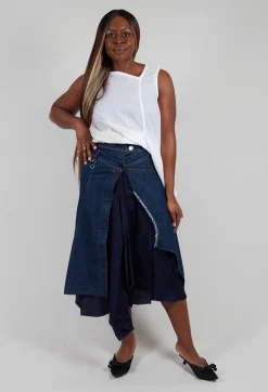 High Skirts^Astoni Shment Skirt in Navy