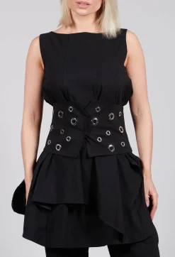 Ixos Belts^Asymmetric Belt in Nero