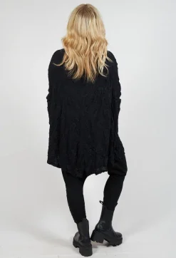 Rundholz Mainline Tops^Asymmetric Crinkle Top in Black