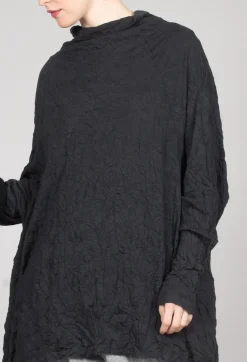 Rundholz Mainline Tops^Asymmetric Crinkle Top in Slate