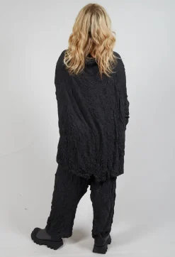Rundholz Mainline Tops^Asymmetric Crinkle Top in Slate