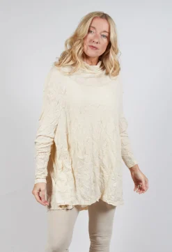 Rundholz Mainline Tops^Asymmetric Crinkle Top in Bone