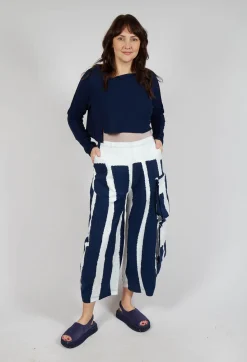 Rundholz Black Label Jumpers^Asymmetric Cropped Pullover in Navy