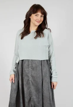 Rundholz Black Label Jumpers^Asymmetric Cropped Pullover in Grey