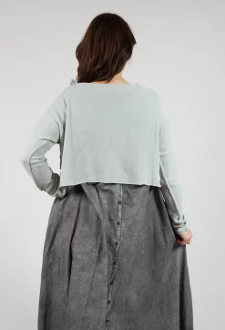 Rundholz Black Label Jumpers^Asymmetric Cropped Pullover in Grey