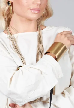 Katerina Vassou Bracelets^Asymmetric Cuff in Gold