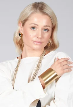Katerina Vassou Bracelets^Asymmetric Cuff in Gold