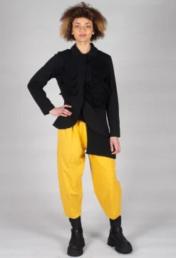 Bread and Butter Tops^Asymmetric Jersey Top in Black
