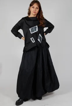Bize Tops^Asymmetric Shirt in Black