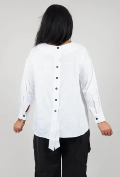 Bize Tops^Asymmetric Shirt in White