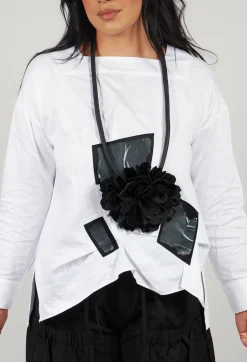 Bize Tops^Asymmetric Shirt in White