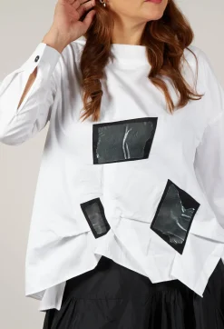 Bize Tops^Asymmetric Shirt in White