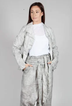 Pal Offner Jackets^Asymmetric Short Jacket in Dark Marble