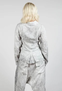 Pal Offner Jackets^Asymmetric Short Jacket in Dark Marble