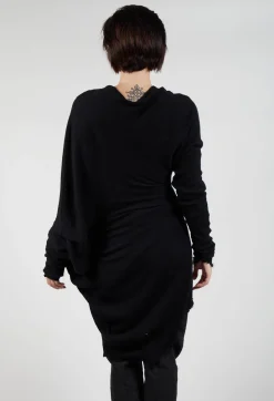 Rundholz Mainline Tops^Asymmetric Top in Black Mel