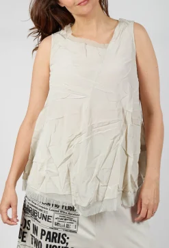 Rundholz Dip Tops^Asymmetrical A-Line Blouse in Eraser