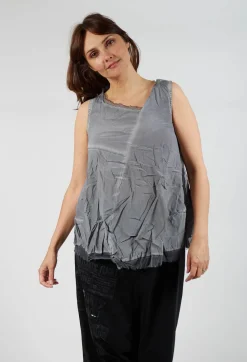 Rundholz Dip Tops^Asymmetrical A-Line Blouse in Pencil Cloud