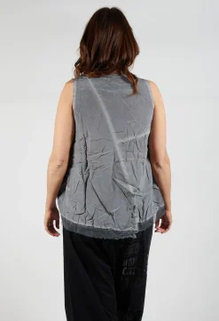 Rundholz Dip Tops^Asymmetrical A-Line Blouse in Pencil Cloud