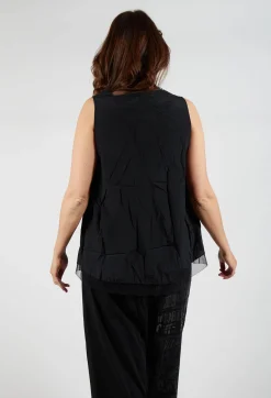 Rundholz Dip Tops^Asymmetrical A-Line Blouse in Black