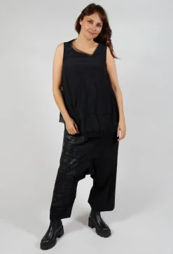 Rundholz Dip Tops^Asymmetrical A-Line Blouse in Black