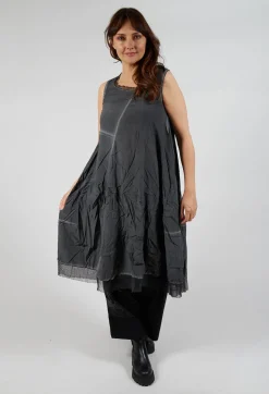Rundholz Dip Dresses^Asymmetrical A-Line Dress in Coal Cloud