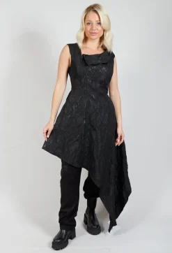 La Haine Dresses^Asymmetrical Textured Dress in Black