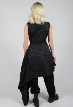 La Haine Dresses^Asymmetrical Textured Dress in Black