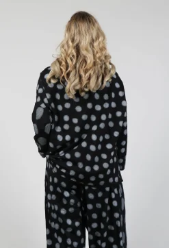 Bread and Butter Shirts & Blouses^Asymmetrical Top in Grey Pois