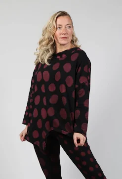 Bread and Butter Shirts & Blouses^Asymmetrical Top in Red Pois