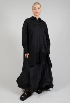 Bize Shirts & Blouses^Asymmetrical Tunic in Black