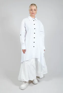 Bize Shirts & Blouses^Asymmetrical Tunic in White