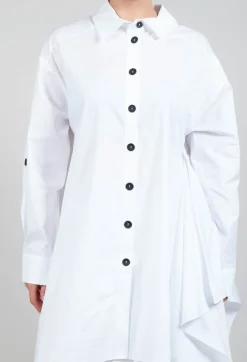 Bize Shirts & Blouses^Asymmetrical Tunic in White