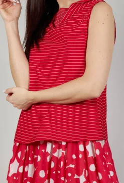 Operificio Neirami Tops^Asymmetrical Vest in Rosso