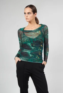 Xenia Design Shirts & Blouses^Atik Shirt in Black Dark Green