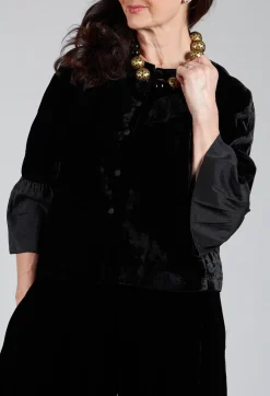 Bianco Levrin Jackets^Audrey Coat in Black