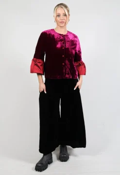 Bianco Levrin Jackets^Audrey Coat in Bordeaux