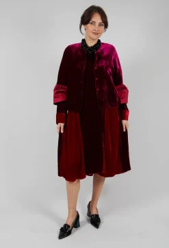 Bianco Levrin Jackets^Audrey Coat in Bordeaux