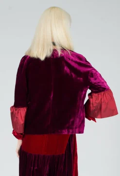 Bianco Levrin Jackets^Audrey Coat in Bordeaux