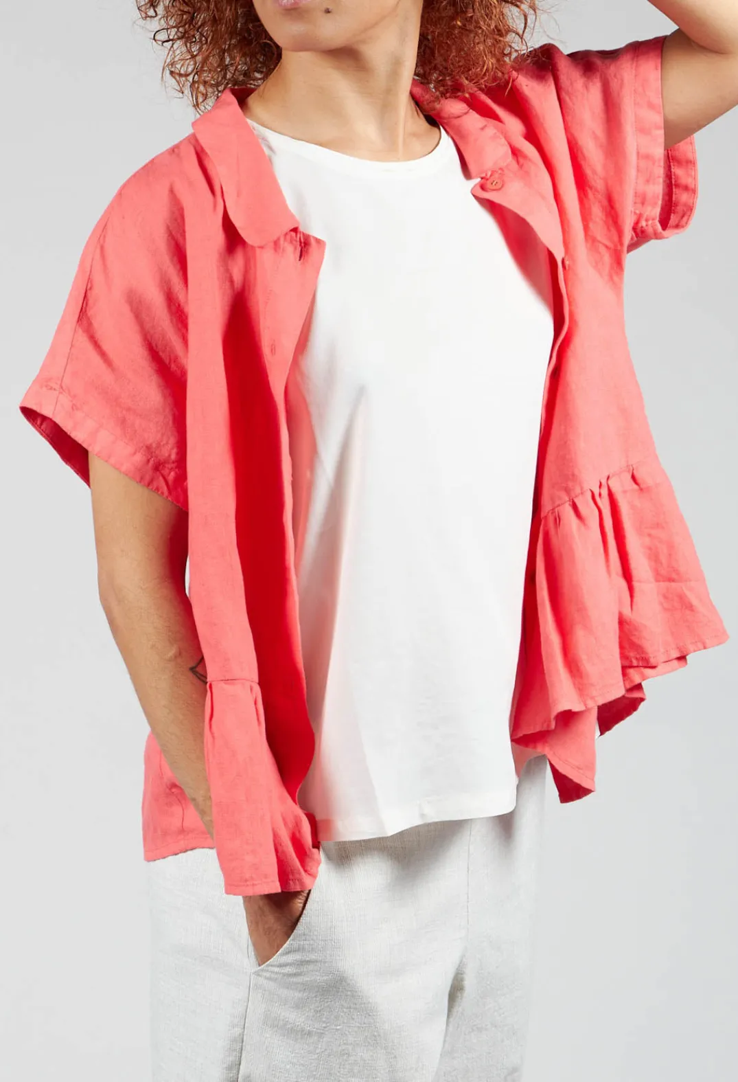 Mes Soeurs u0026 Moi Tops^Autruche Top in Nectarine
