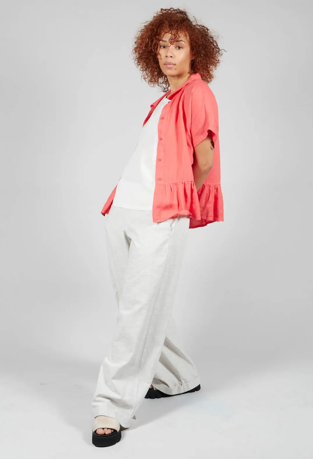 Mes Soeurs u0026 Moi Tops^Autruche Top in Nectarine